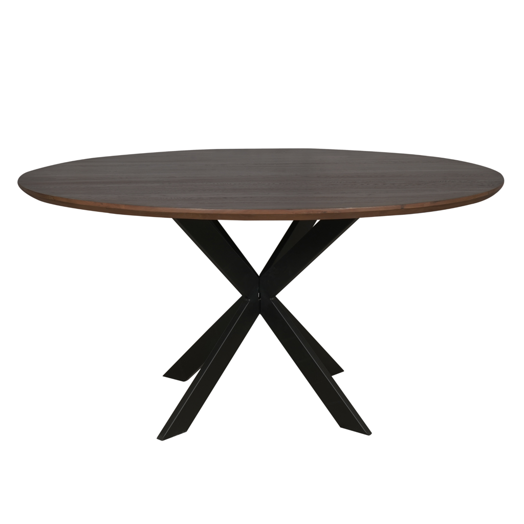 Esstisch Evoque Natur – FSC-Eiche, Ø150 cm, 3 cm starke Tischplatte, Rund mit Schweizer Kante