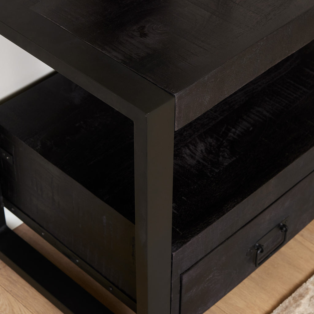 TV-Möbel Boaz Schwarz | 100 cm