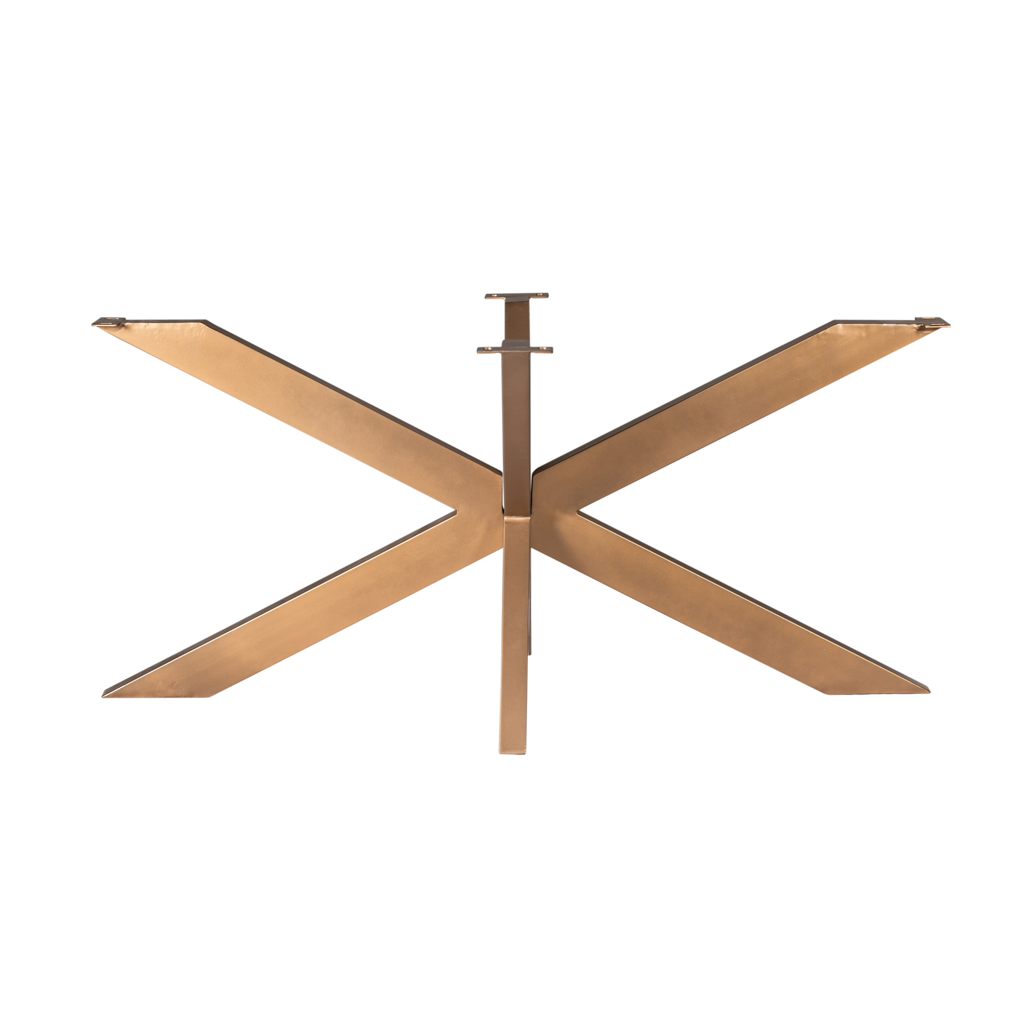 Tischgestell Matrix Bronze – Metall-Tischfuß 160×73×83 cm, passend für ovale & rechteckige Tischplatten 200/220/240×100 cm