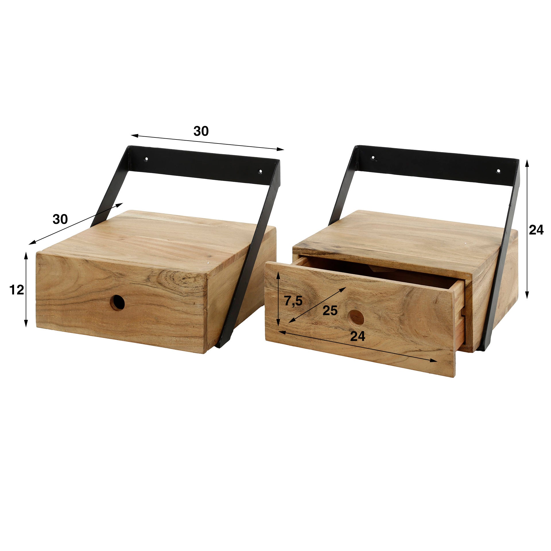 Beistelltisch – Natura Home – Massivholz Akazie natur