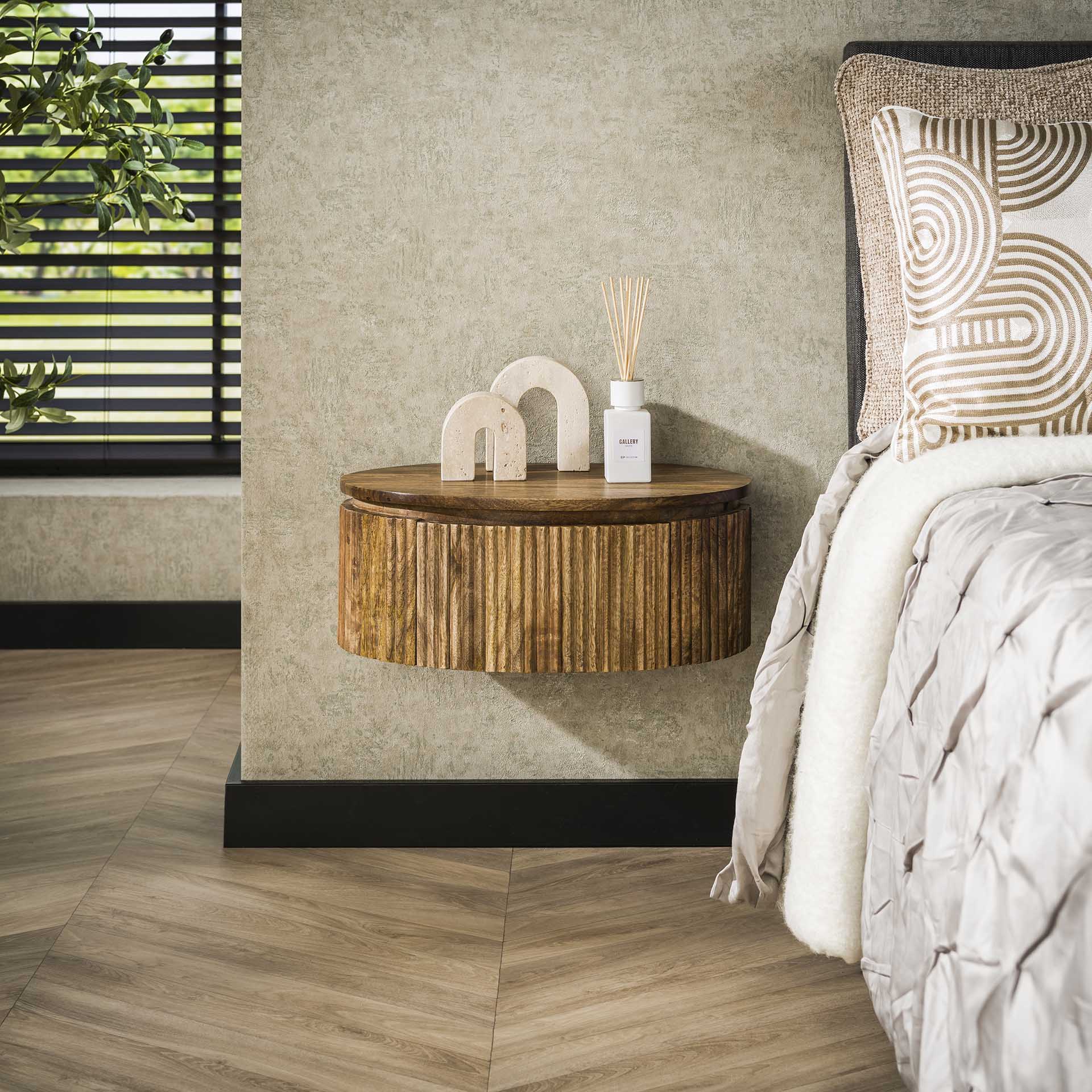 Beistelltisch – Avento Classic – Massivholz Mango Sandfarbe