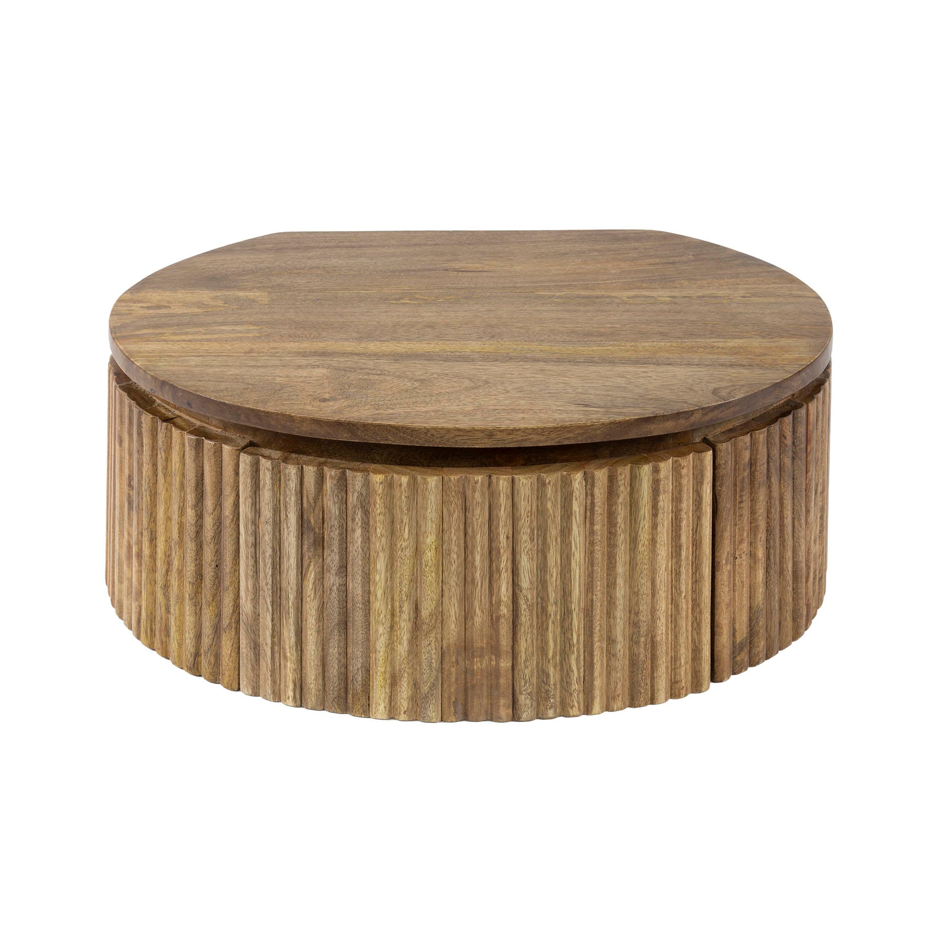 Beistelltisch – Avento Classic – Massivholz Mango Sandfarbe