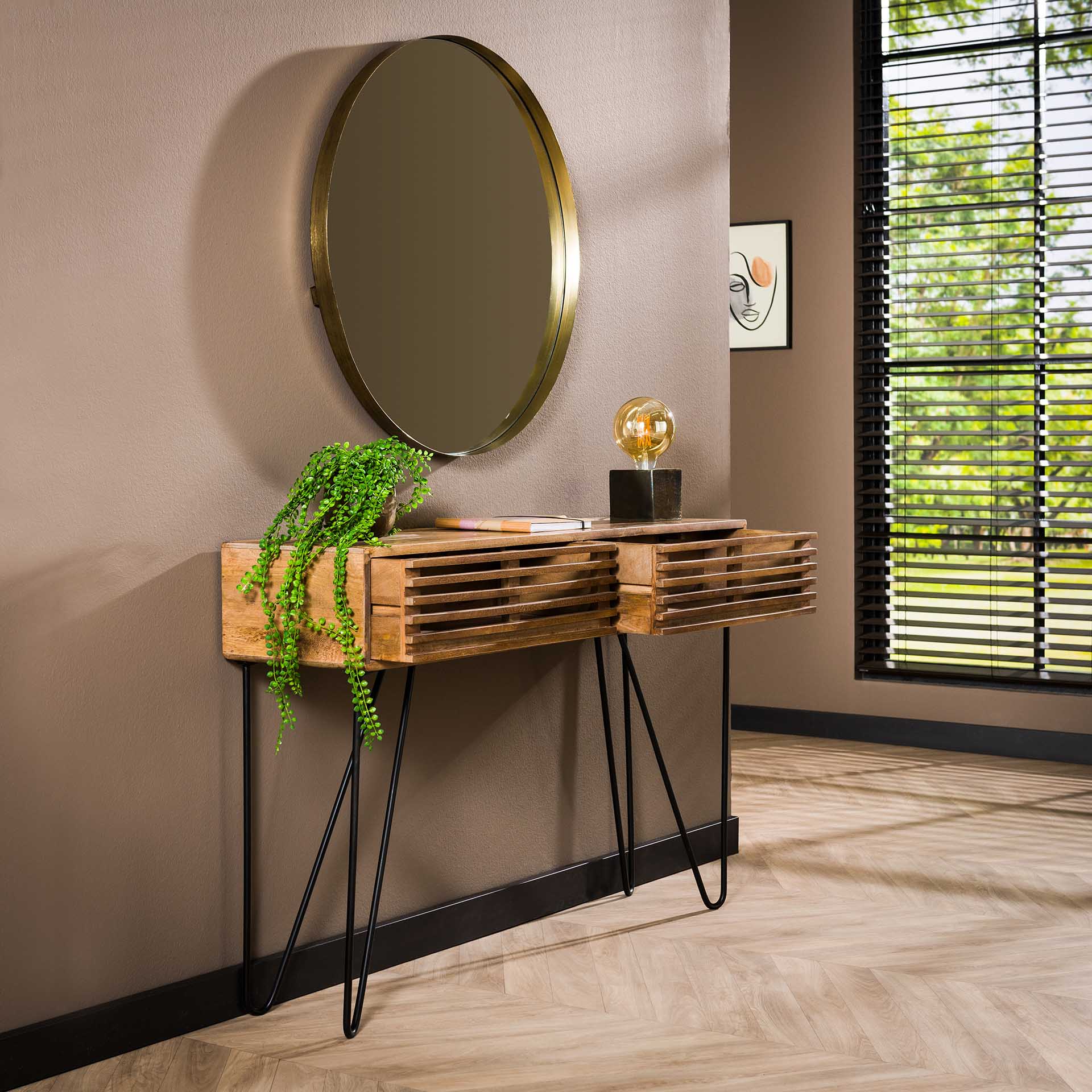 Beistelltisch – Soma Oak – Massivholz Mango Sandfarbe
