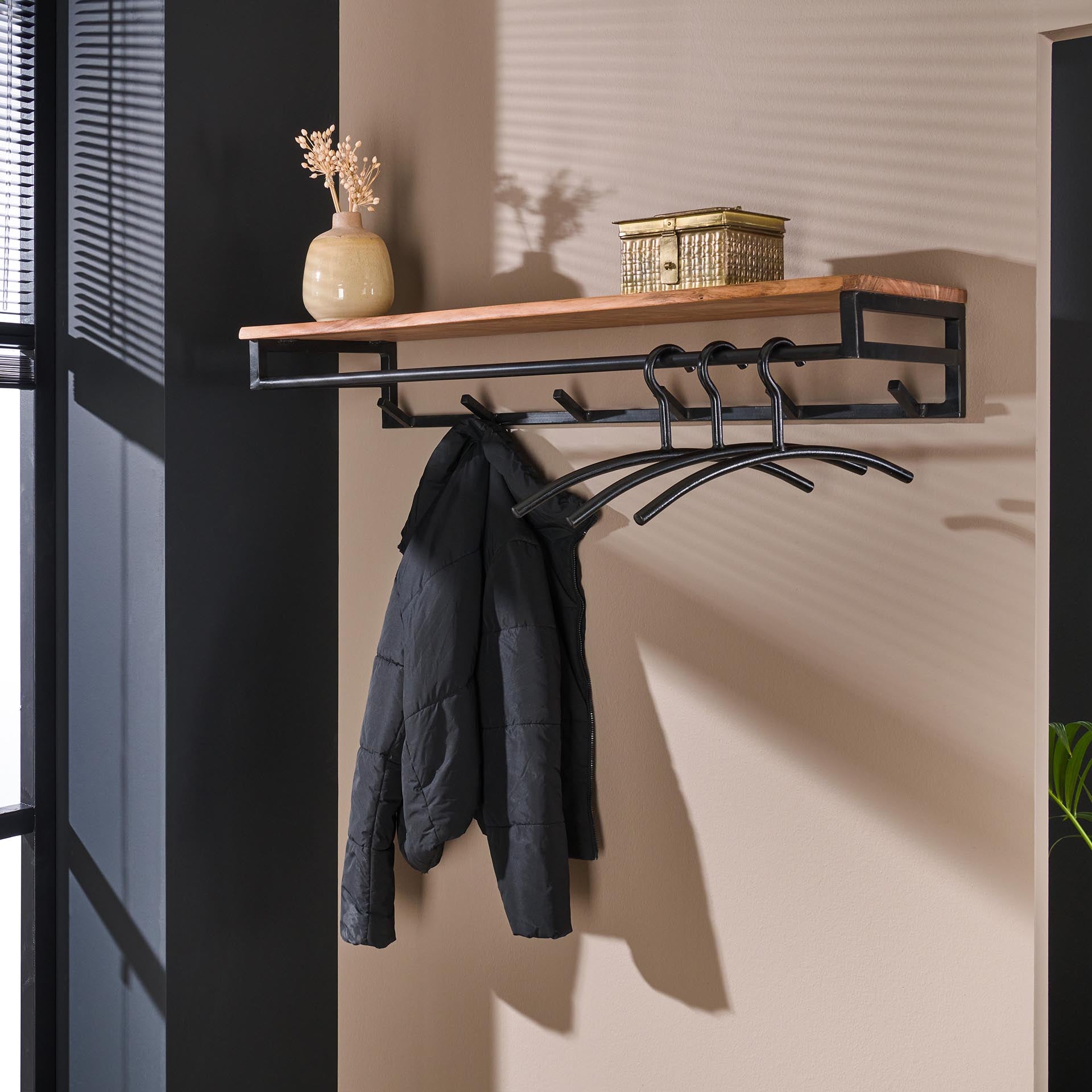 Garderobe – Calda Modern – Massivholz Akazie natur