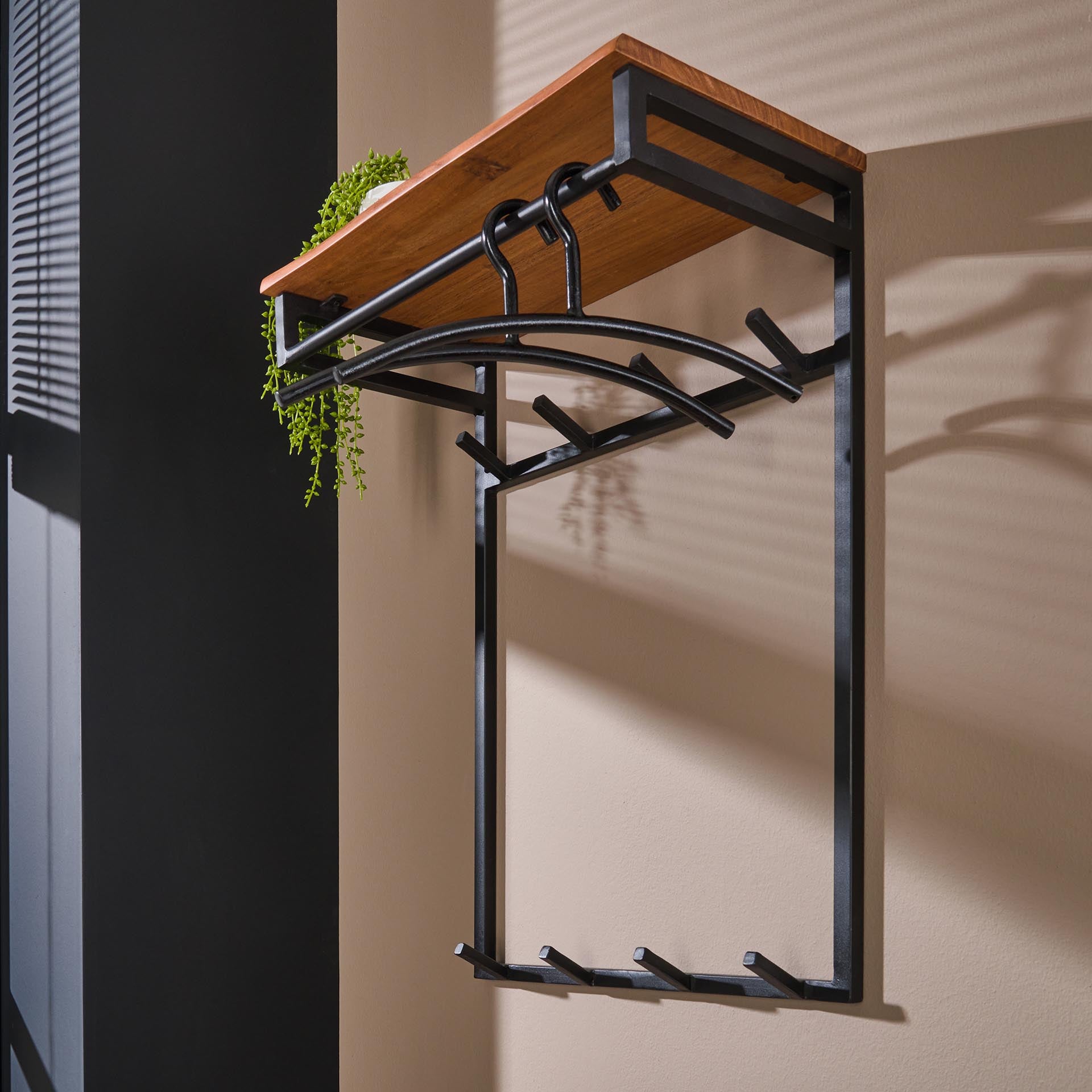 Garderobe – Calda Pure – Massivholz Akazie natur