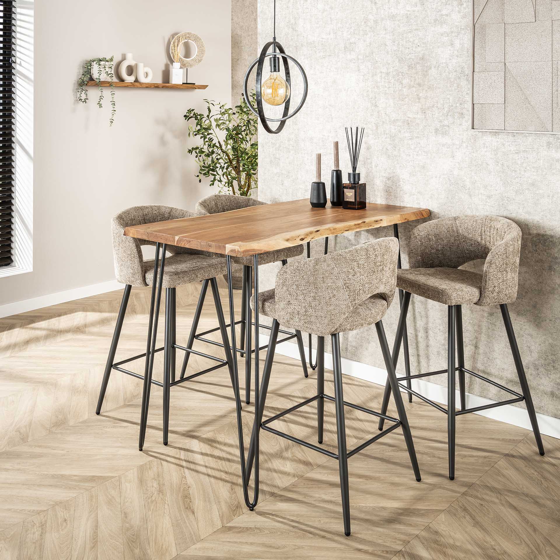 Beistelltisch – Scalea Modern – Massivholz Akazie natur
