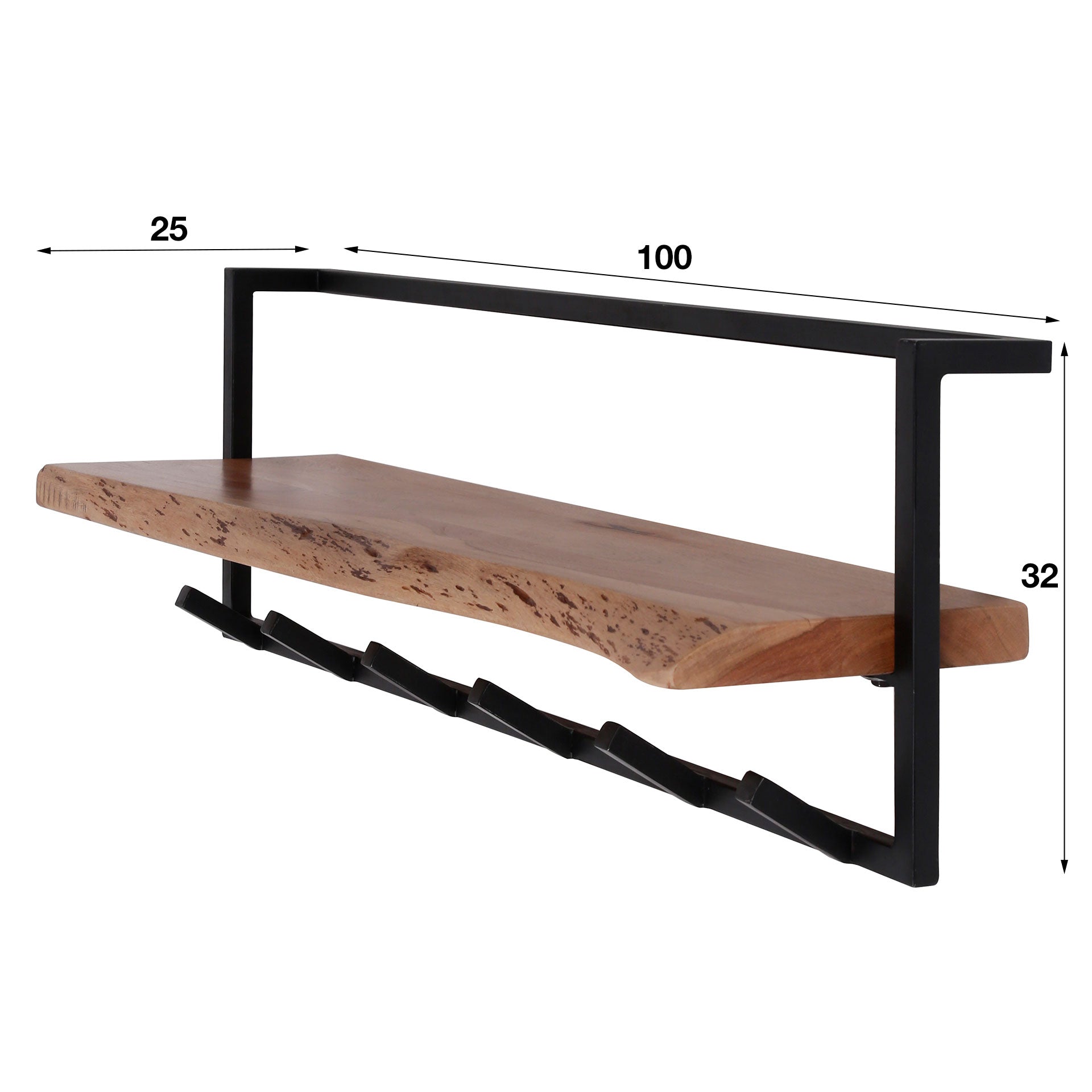 Garderobe – Aurora Design – Massivholz Akazie natur