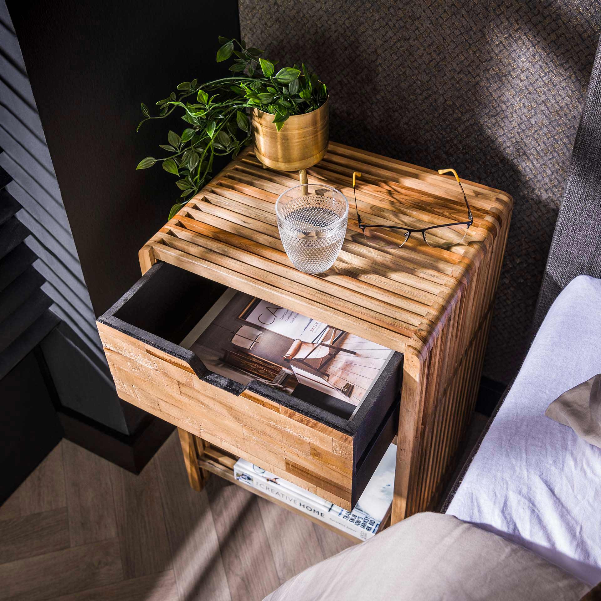 Beistelltisch – Nexa Classic – Verwitterten Teakholz