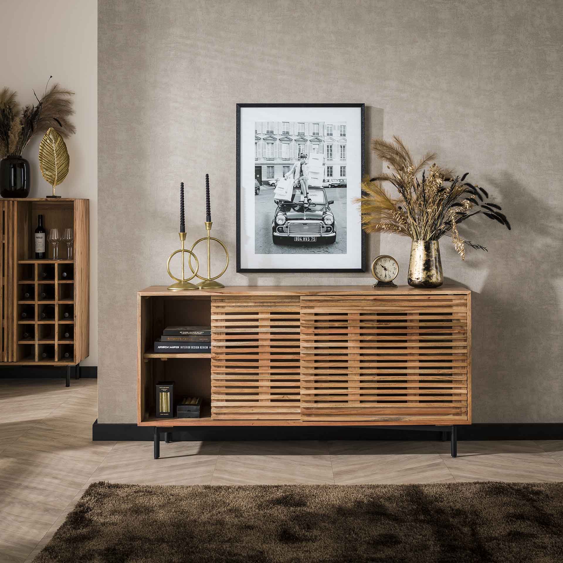 Wohnaccessoire – Prisma Modern – Massivholz Akazie natur