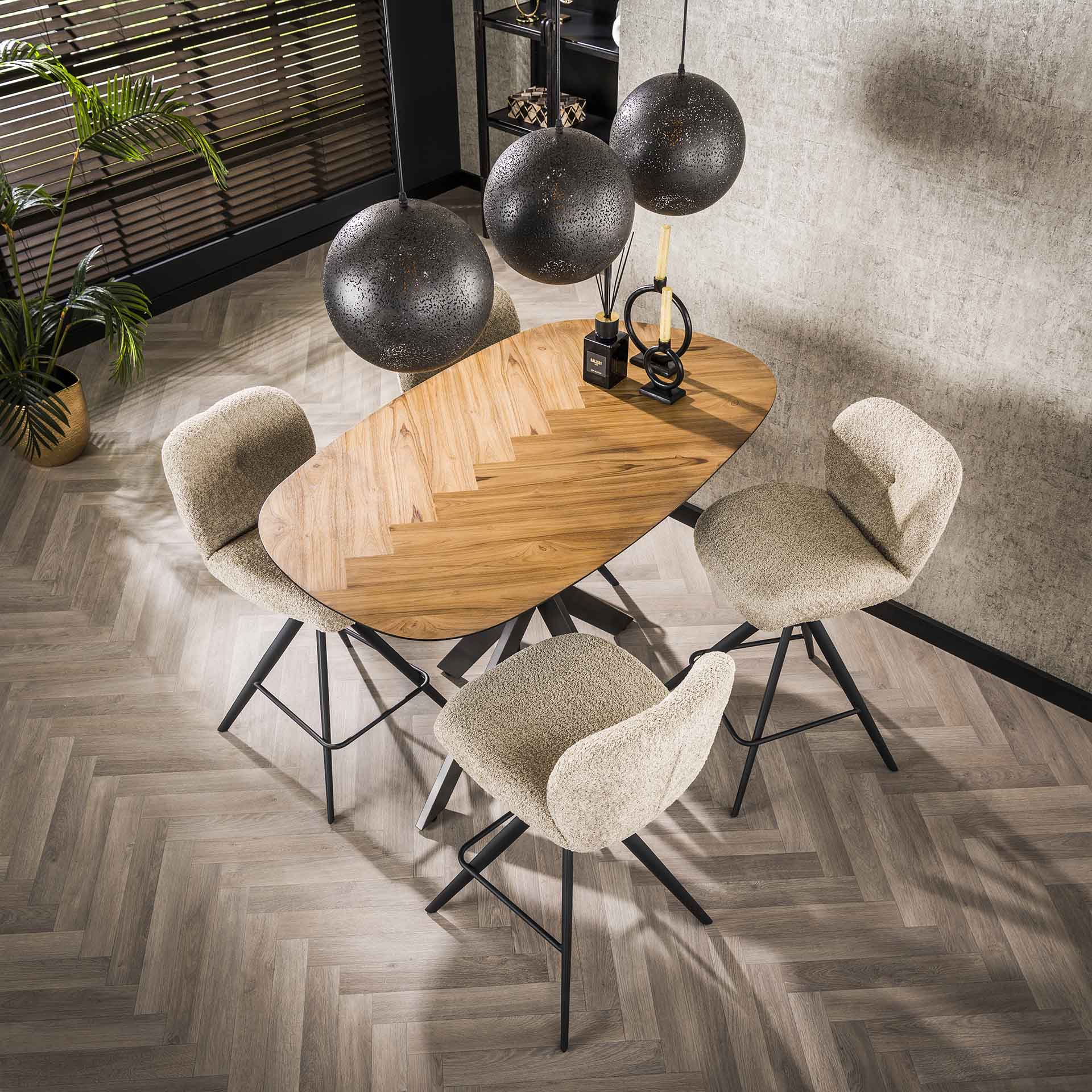 Beistelltisch – Helio Vista – Recyceltes Teakholz furnier