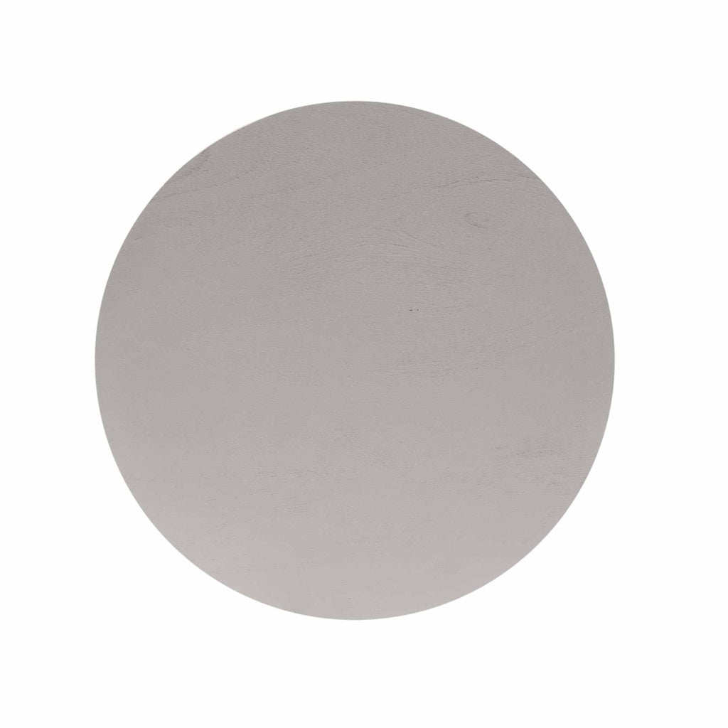 Couchtisch Sole – Runder Tisch mit vertikalem Lamellen-Design, 50 x 50 x 46 cm