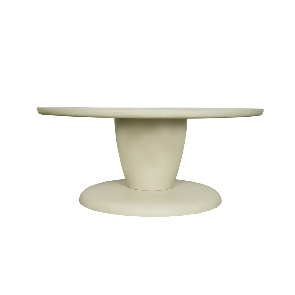 Couchtisch Meri – Mangoholz in Sand-Finish, 90 x 90 x 38 cm, modernes und einzigartiges Design