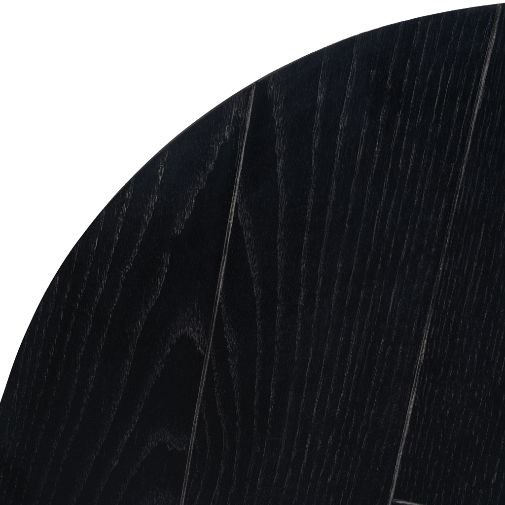 Couchtisch-Set Morily Schwarz – 2er-Set Beistelltische rund aus Holz und Metall, stilvolle Wohnzimmertische, Ø70/Ø50 cm