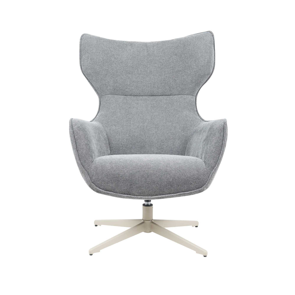 Sessel Jenny Anthrazit – Komfortabler Drehsessel mit Metallfuß, 76 x 78 x 102 cm, modernes Design
