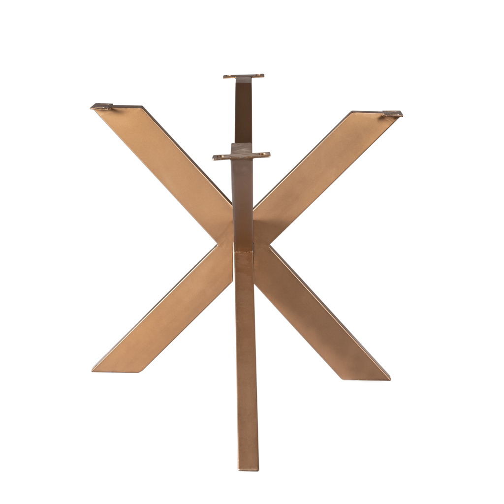 Tischgestell Matrix Bronze – Metall-Tischfuß 160×73×83 cm, passend für ovale & rechteckige Tischplatten 200/220/240×100 cm