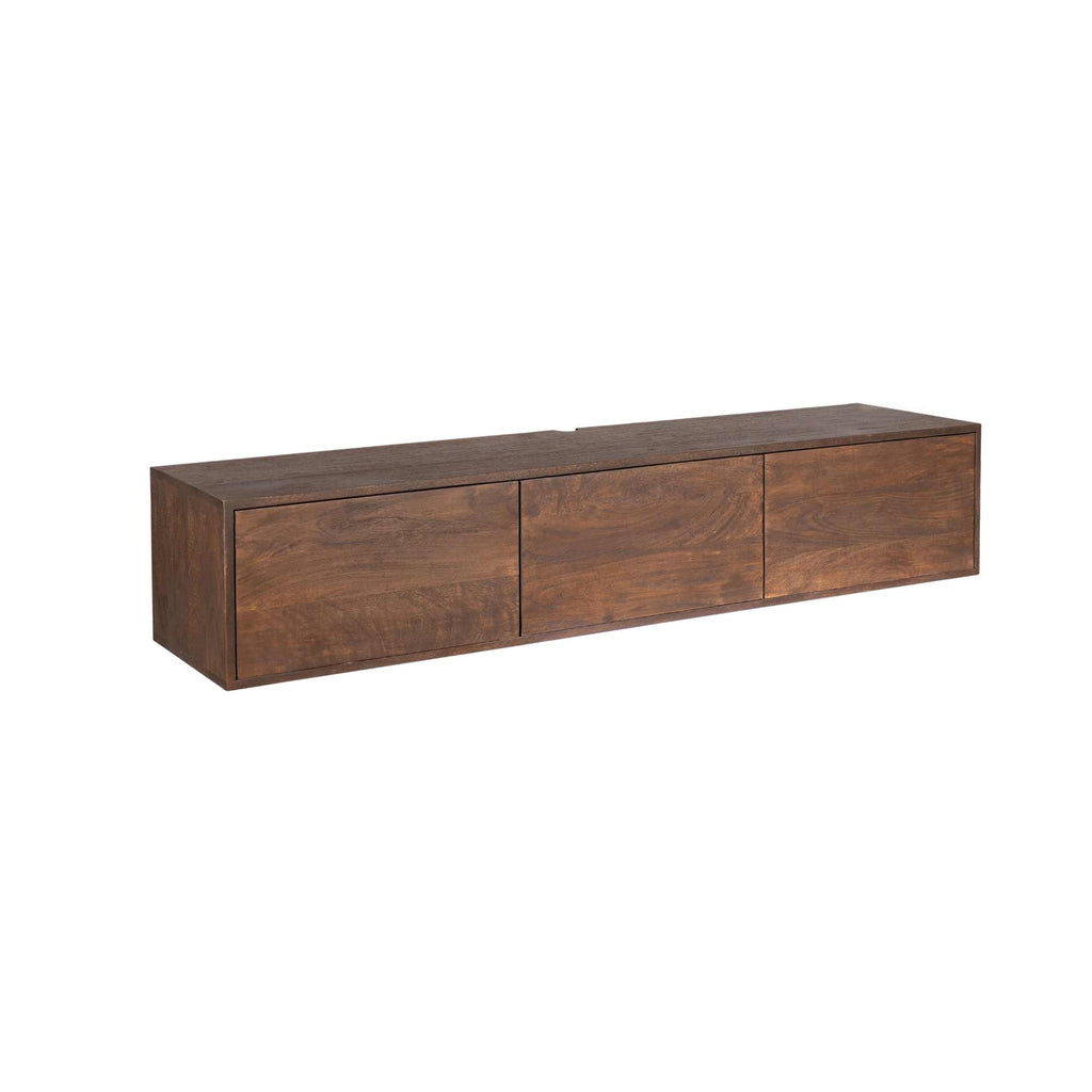 Schwebendes TV-Möbel Vision Brown | 160 cm