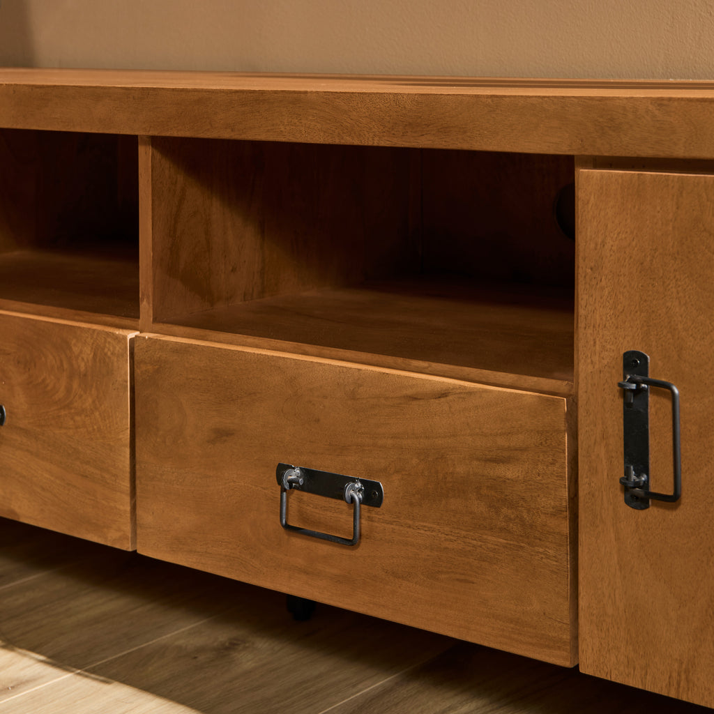 TV-Schrank Boaz 200 cm | Zwei Türen und zwei Schubladen