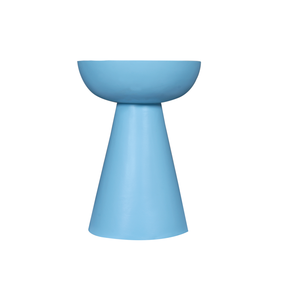 Beistelltisch Nilo Blau – Massives Mangoholz, individuelles Design, 30x30x42 cm