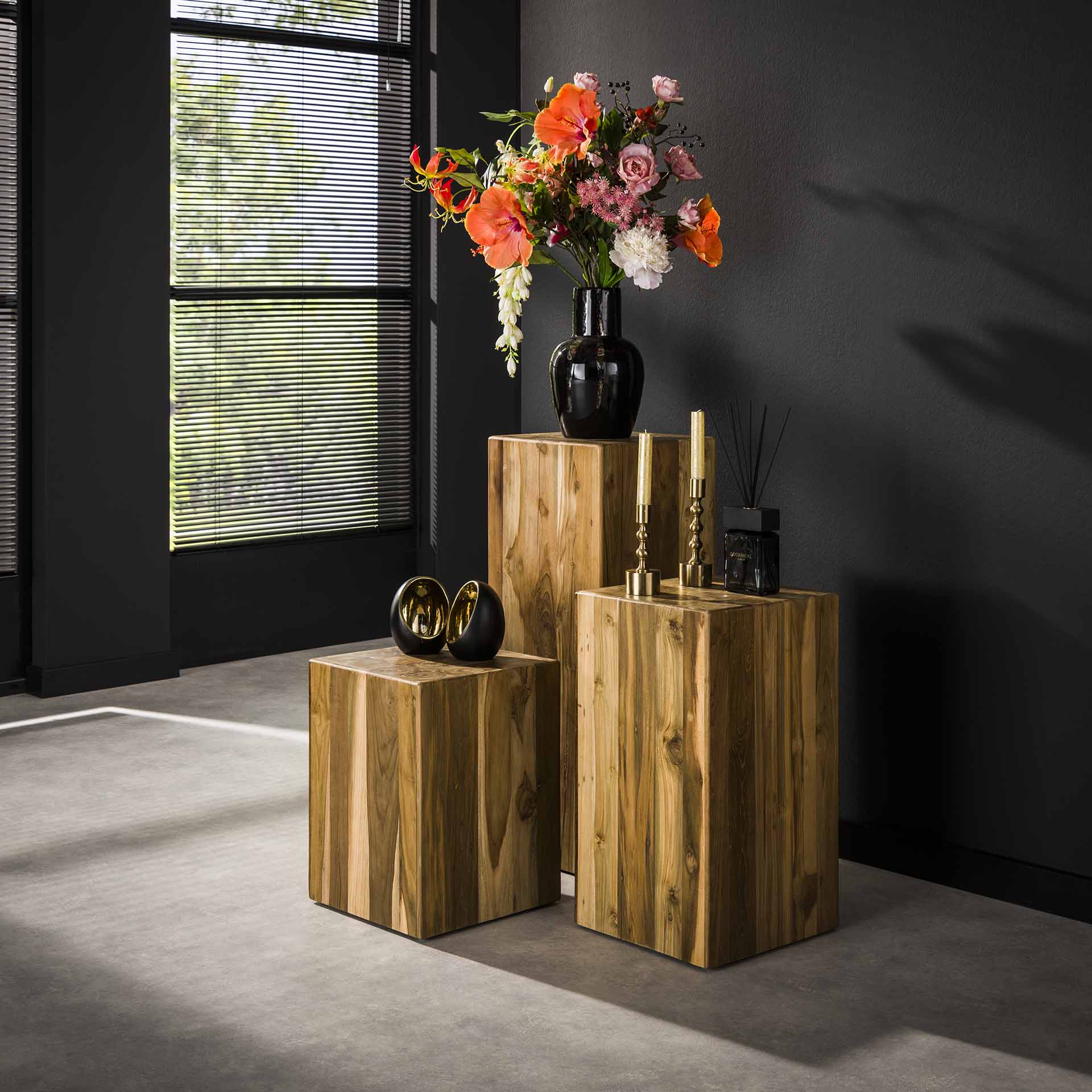 Beistelltisch – Evo Pure – Massives recyceltes Teakholz
