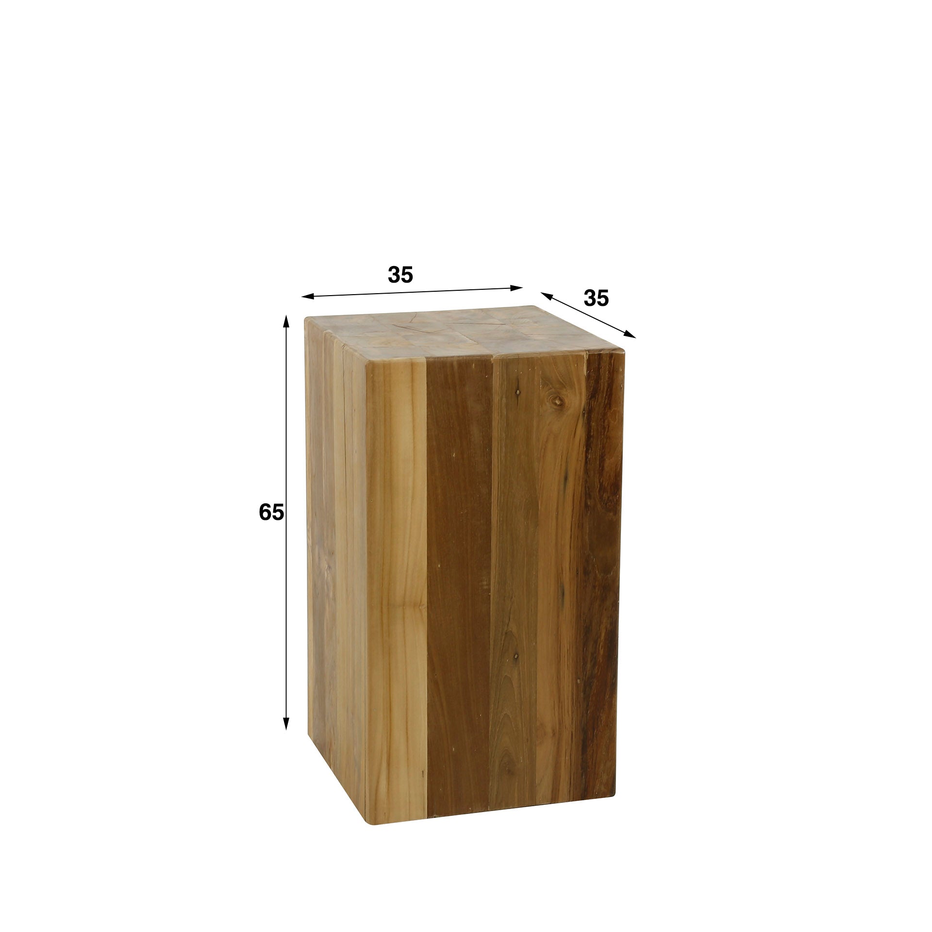 Beistelltisch – Evo Pure – Massives recyceltes Teakholz