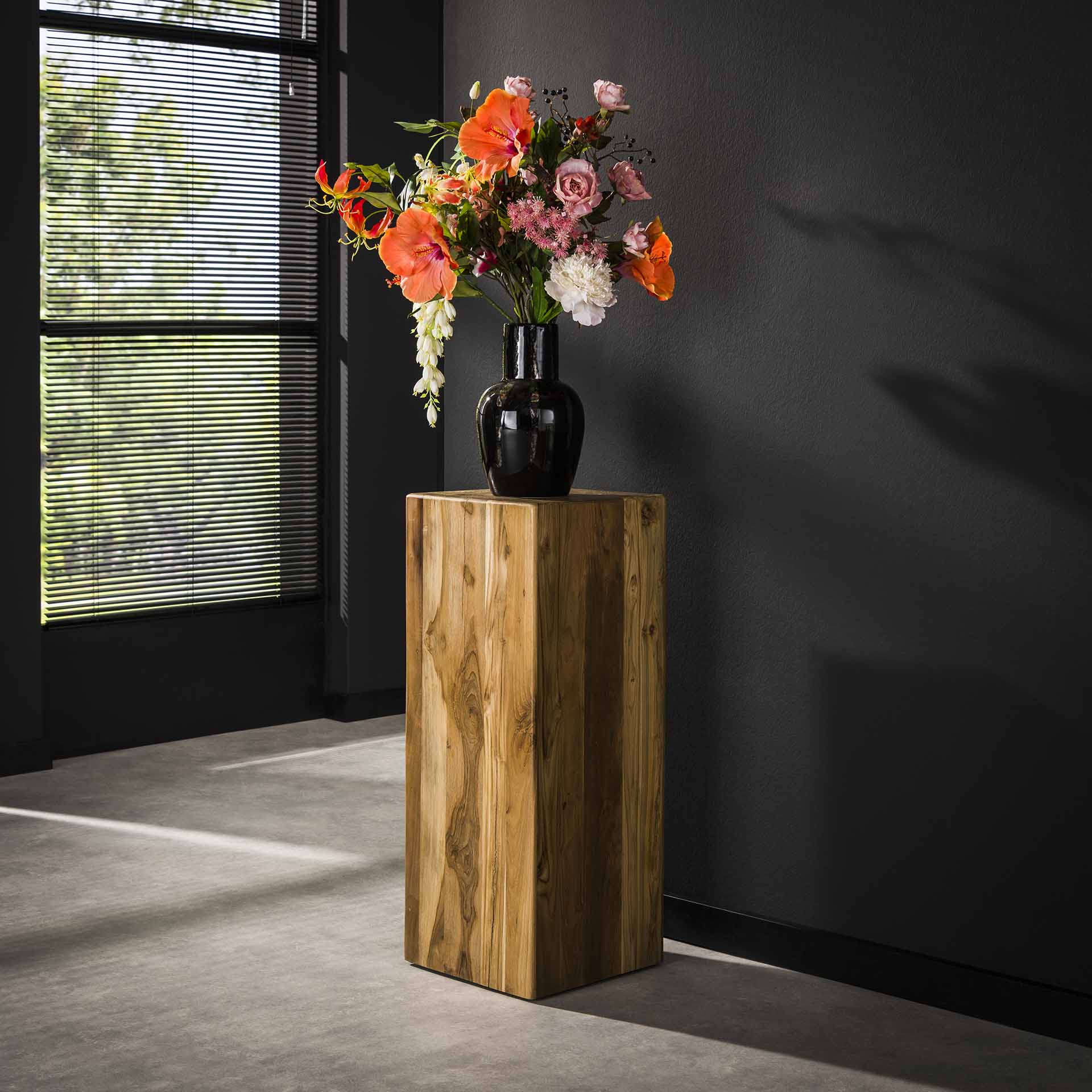 Beistelltisch – Serra Frame – Massives recyceltes Teakholz