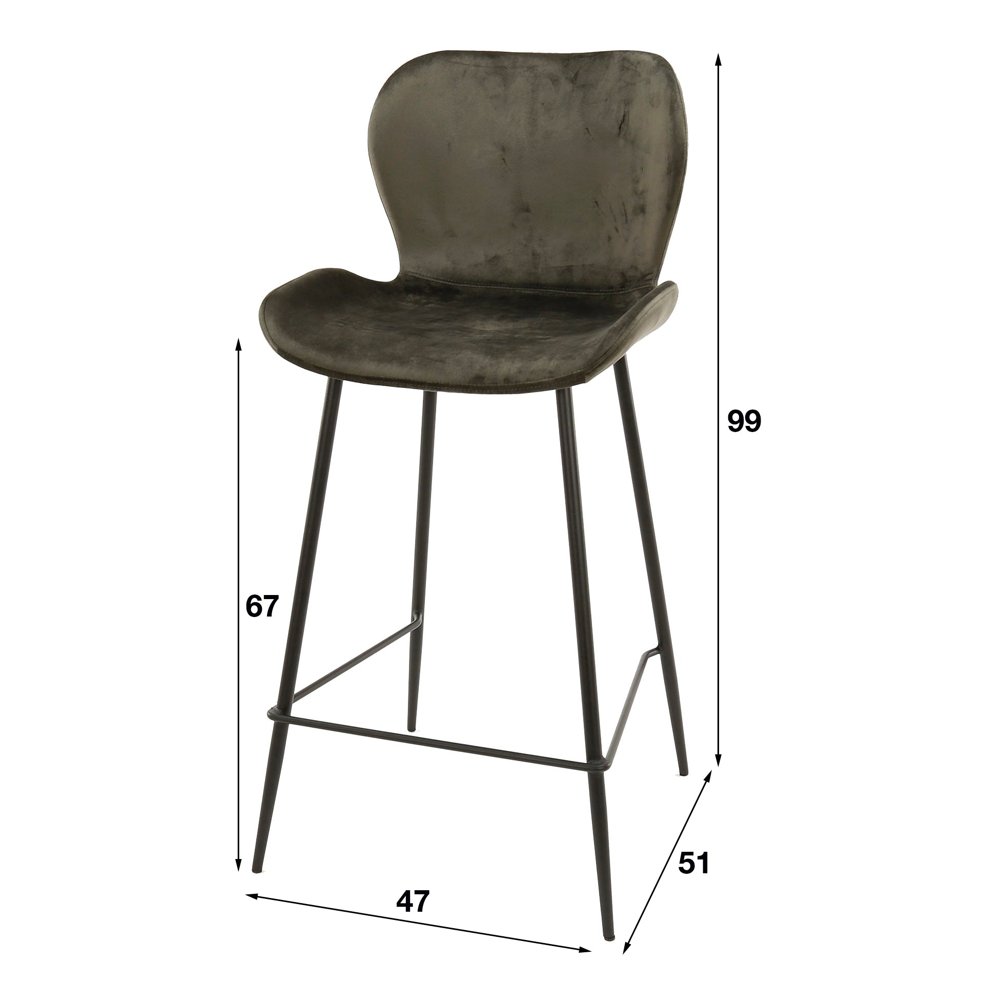Stuhl – Alva Origin – Anthrazit velvet