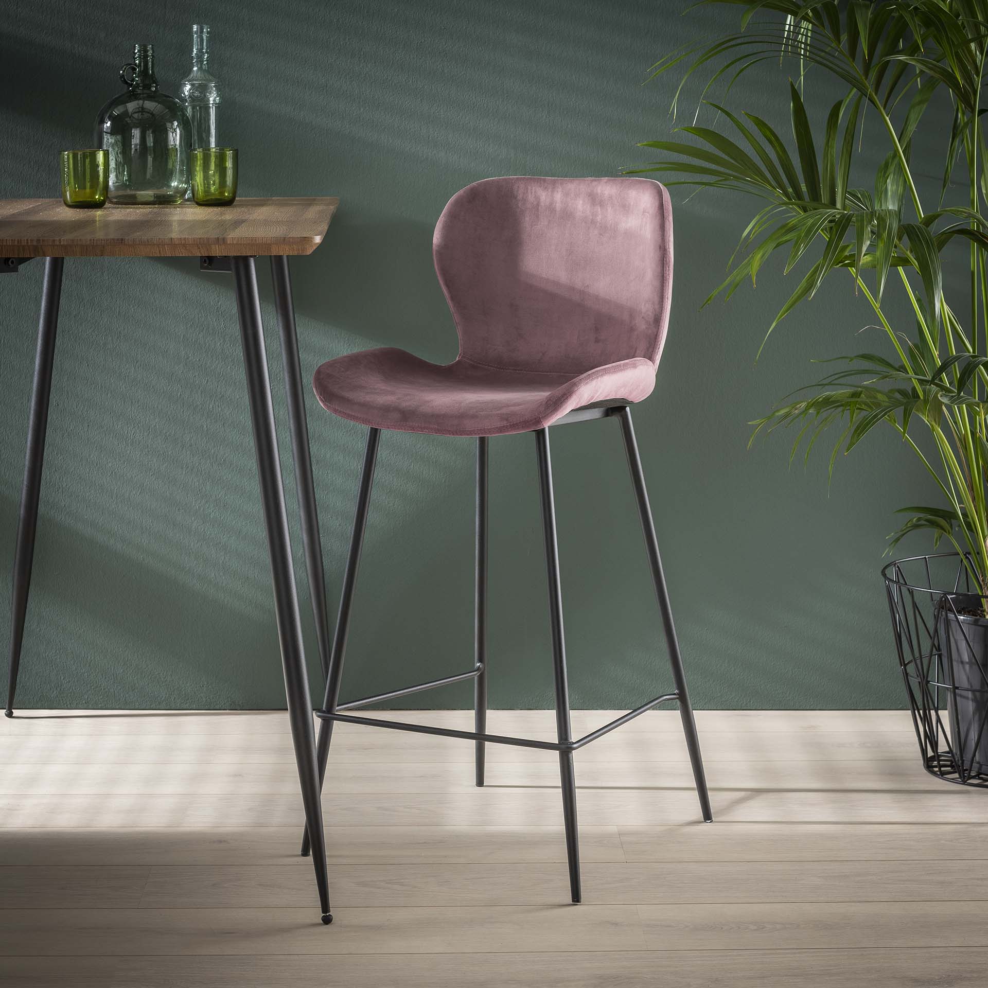 Stuhl – Alva Origin – Rosa velvet