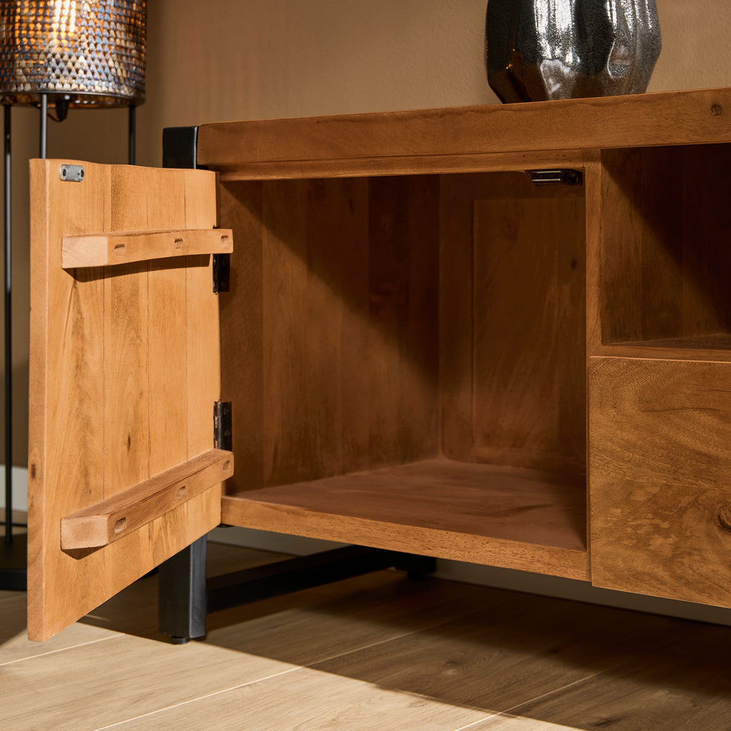 TV-Schrank Boaz 200 cm | Zwei Türen und zwei Schubladen