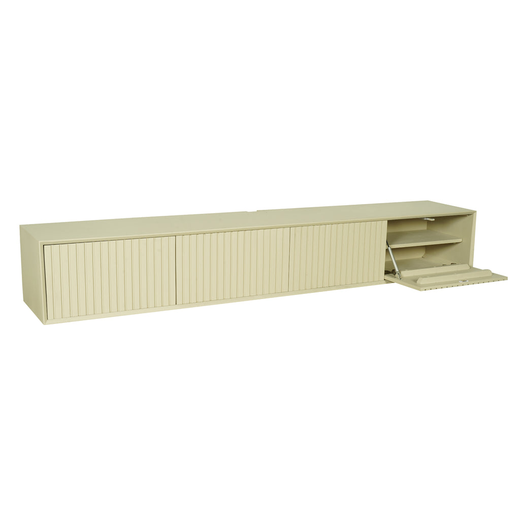 Schwebendes TV-Möbel Madison Sand | 200 cm