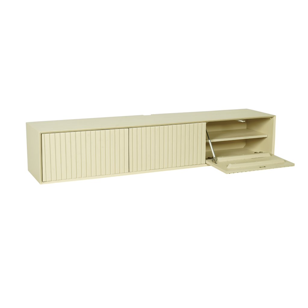 Schwebendes TV-Möbel Madison Sand | 160 cm