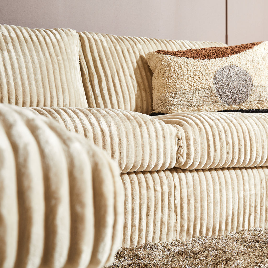 Ecksofa Teddy – Cord Eckcouch in L-Form mit Nosag-Federung & Kaltschaum, Buchenholzrahmen, MeinLieblingsplatz by BENEDO, 271 × 199 × 87 cm