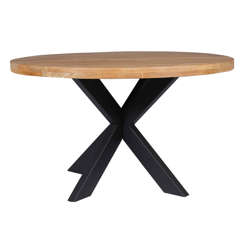 Esszimmertisch Delta | Rund | Mangoholz | 130 cm