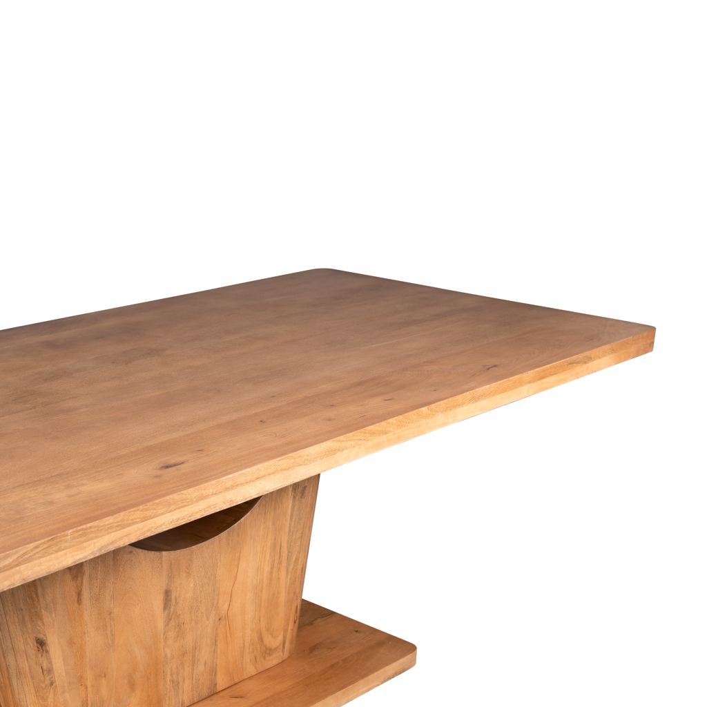 Esstisch CocoMer – Massives Mangoholz Naturfarben, 200 x 110 x 76 cm