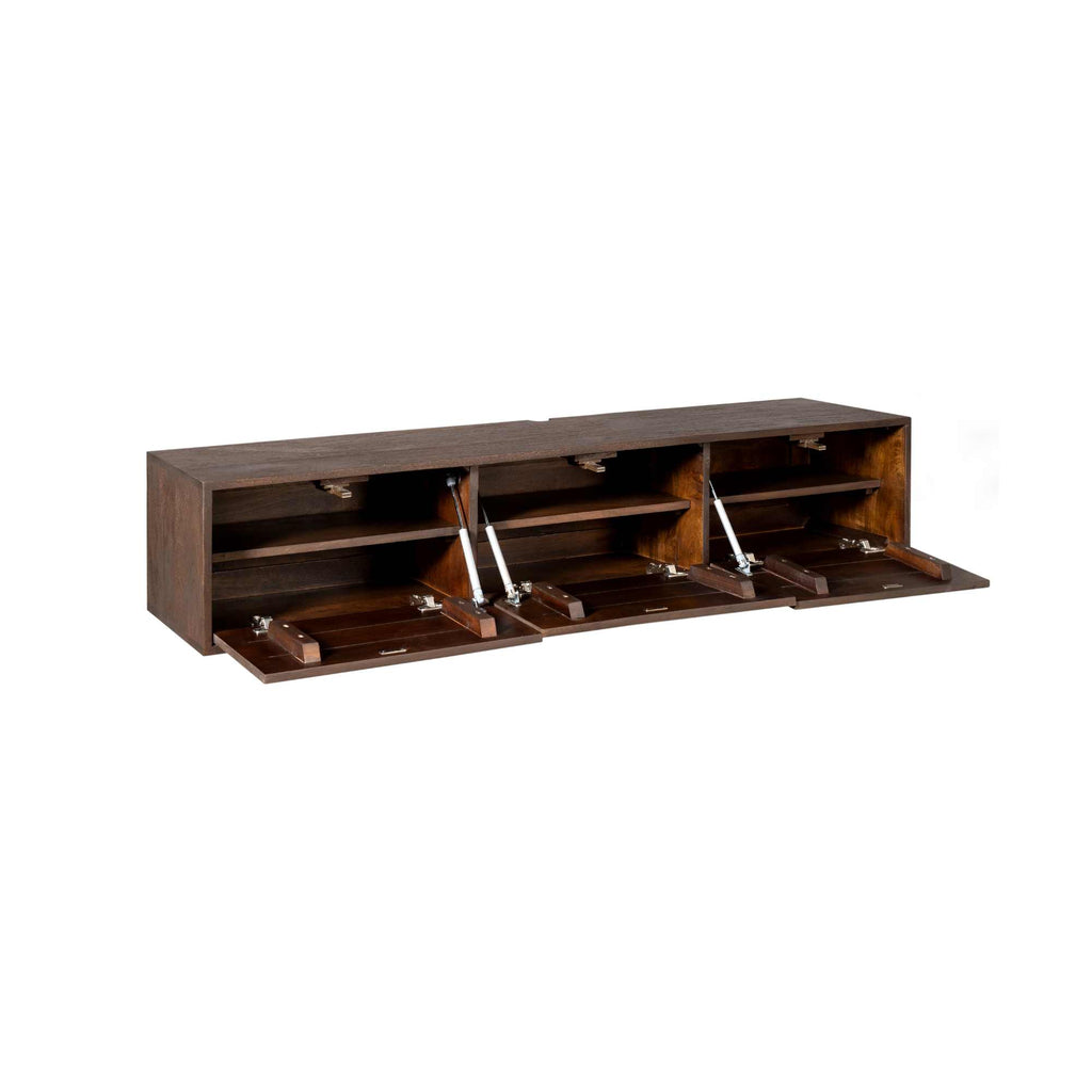 Schwebendes TV-Möbel Vision Brown | 160 cm