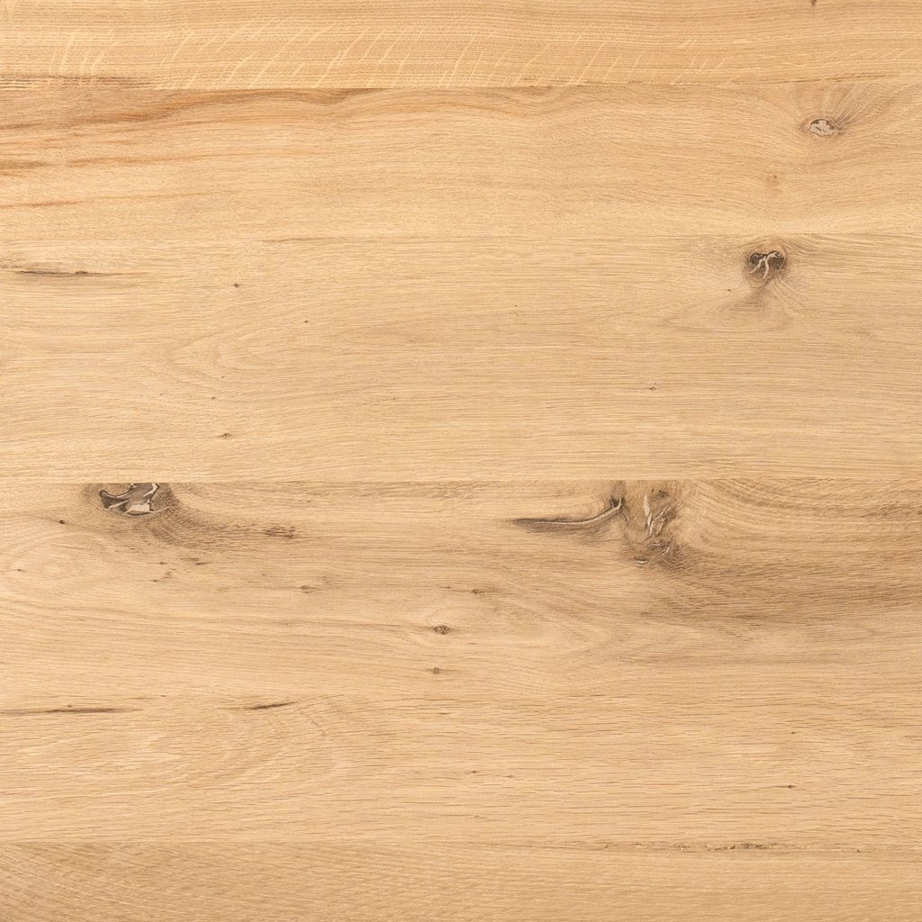 Esstisch Evoque Natur – FSC-Eiche, Ø150 cm, 3 cm starke Tischplatte, Rund mit Schweizer Kante