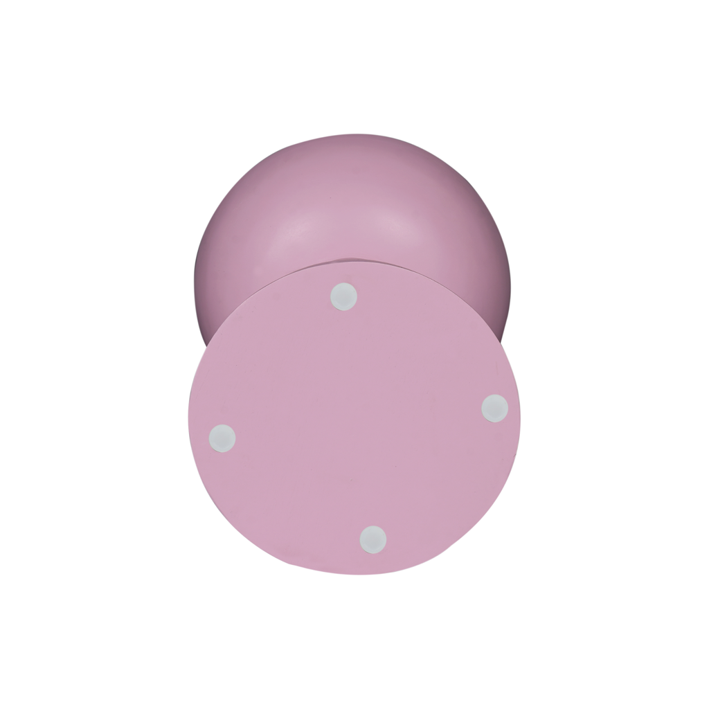 Beistelltisch Nilo Rosa – Designer-Tisch aus Mangoholz, 30 x 30 x 42 cm