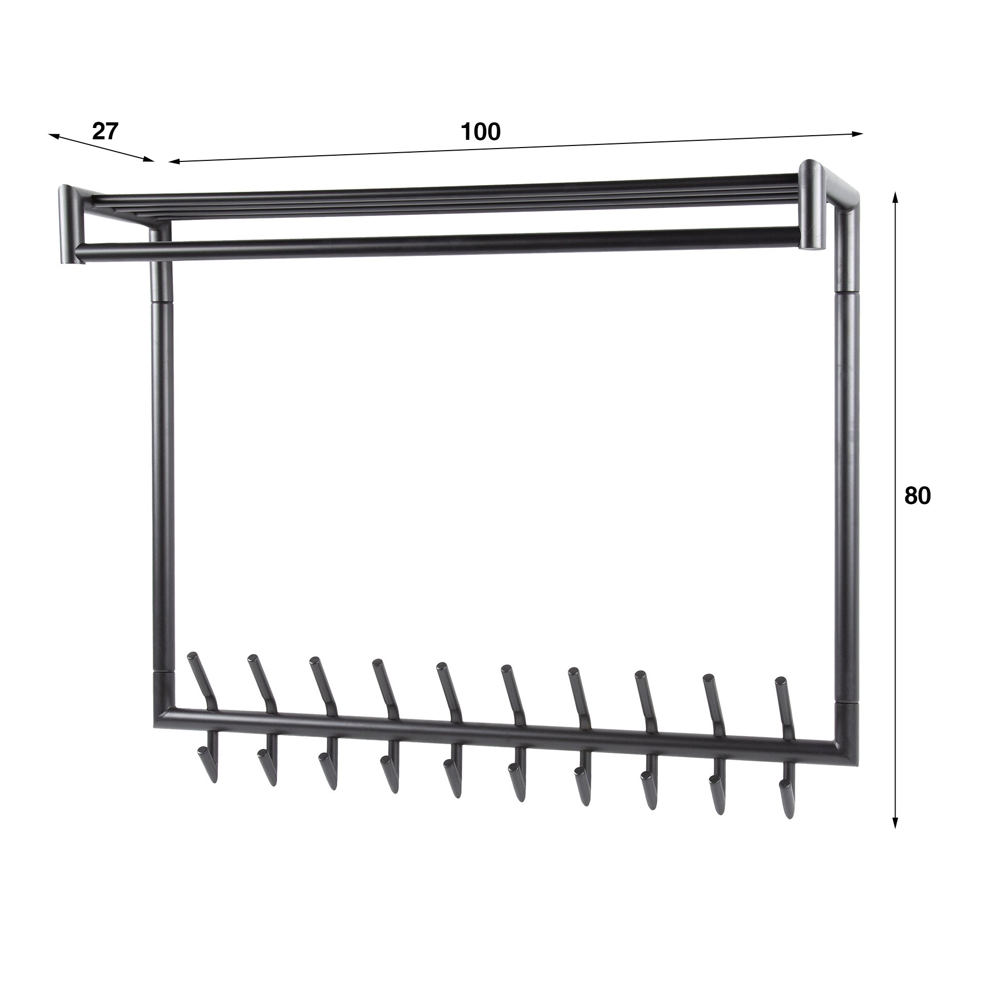 Garderobe – Luma Stone – Dunkelgrau Matt