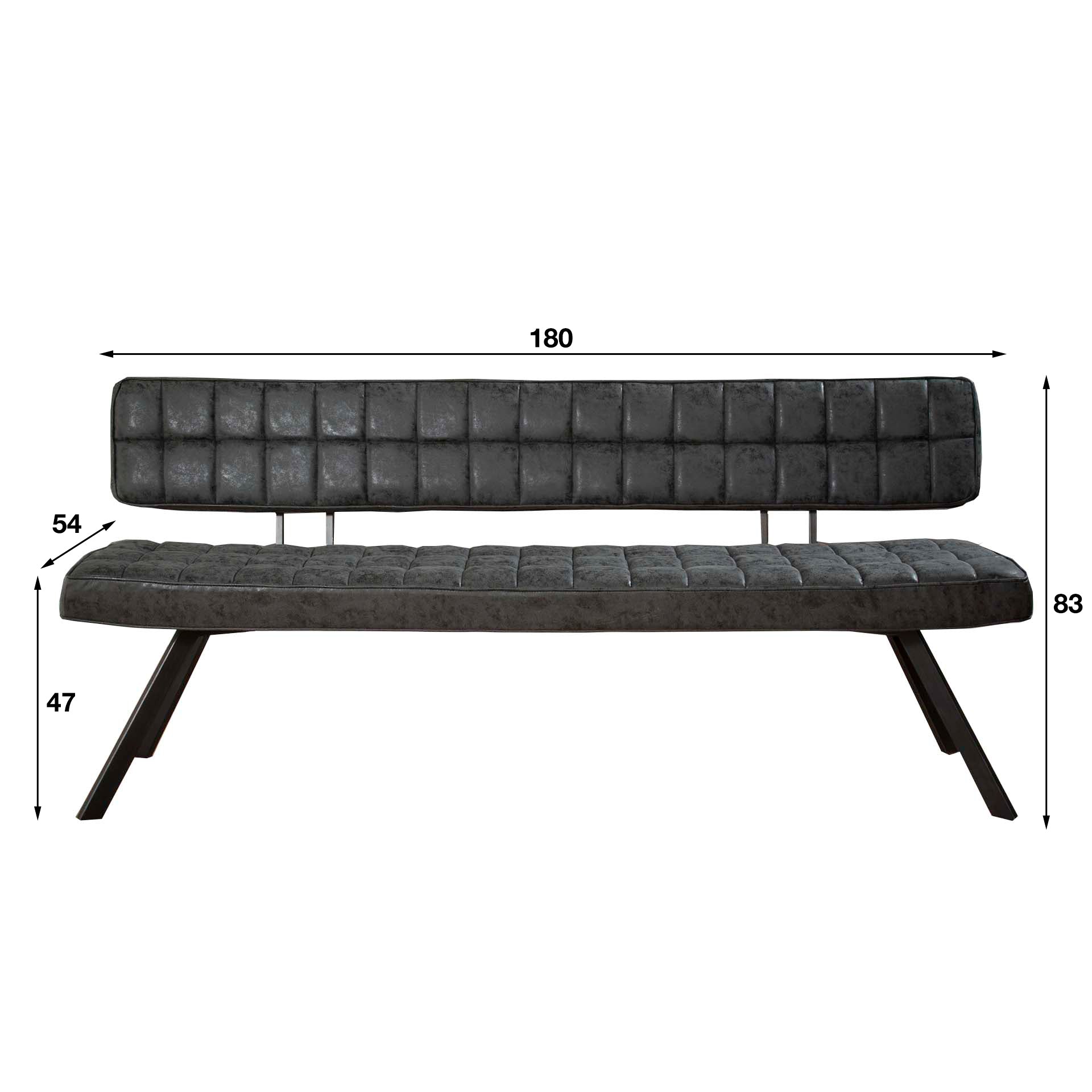 Bank – Terra Classic – Wax PU Schwarz