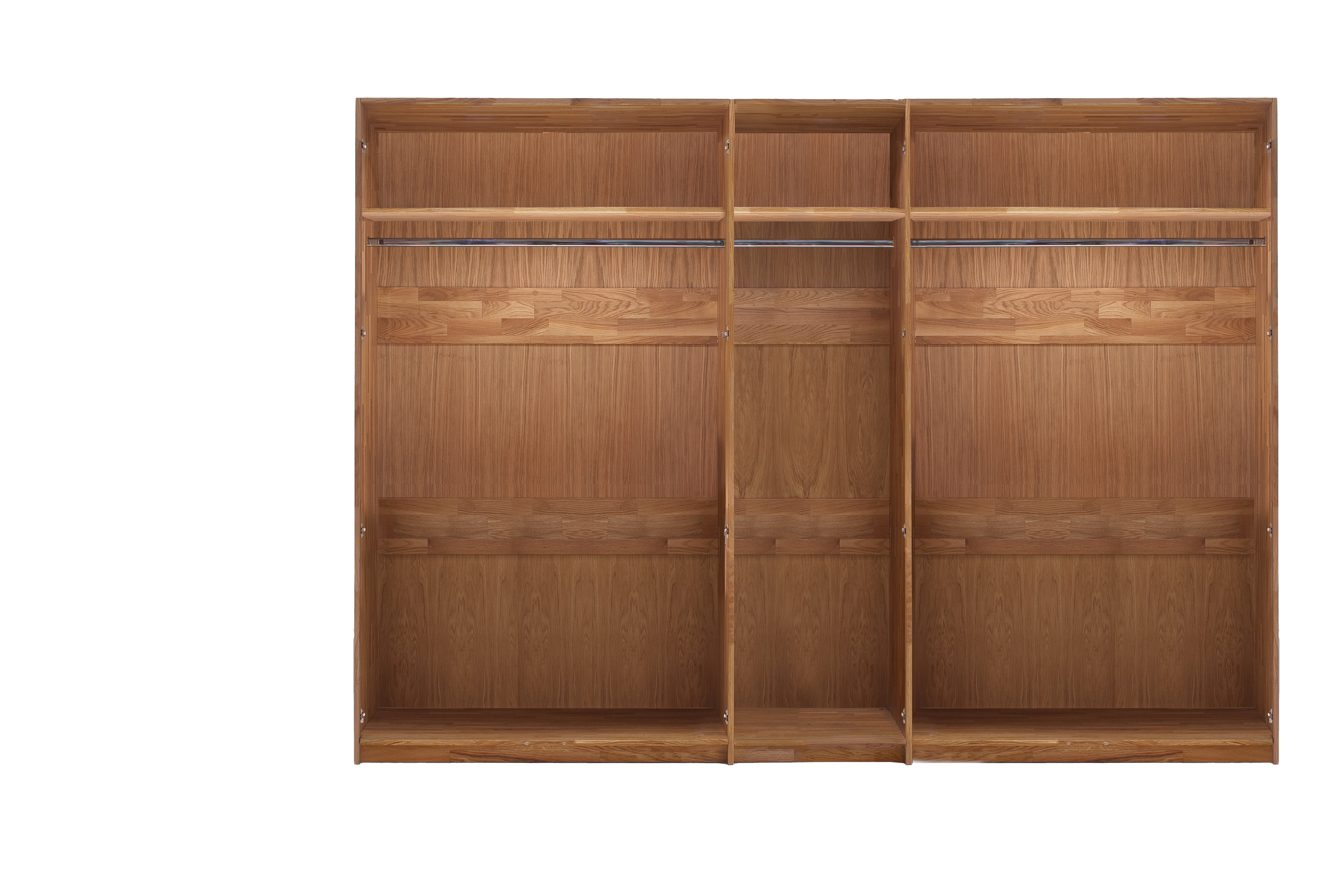 Kleiderschrank Woody Eiche massiv 5'türig