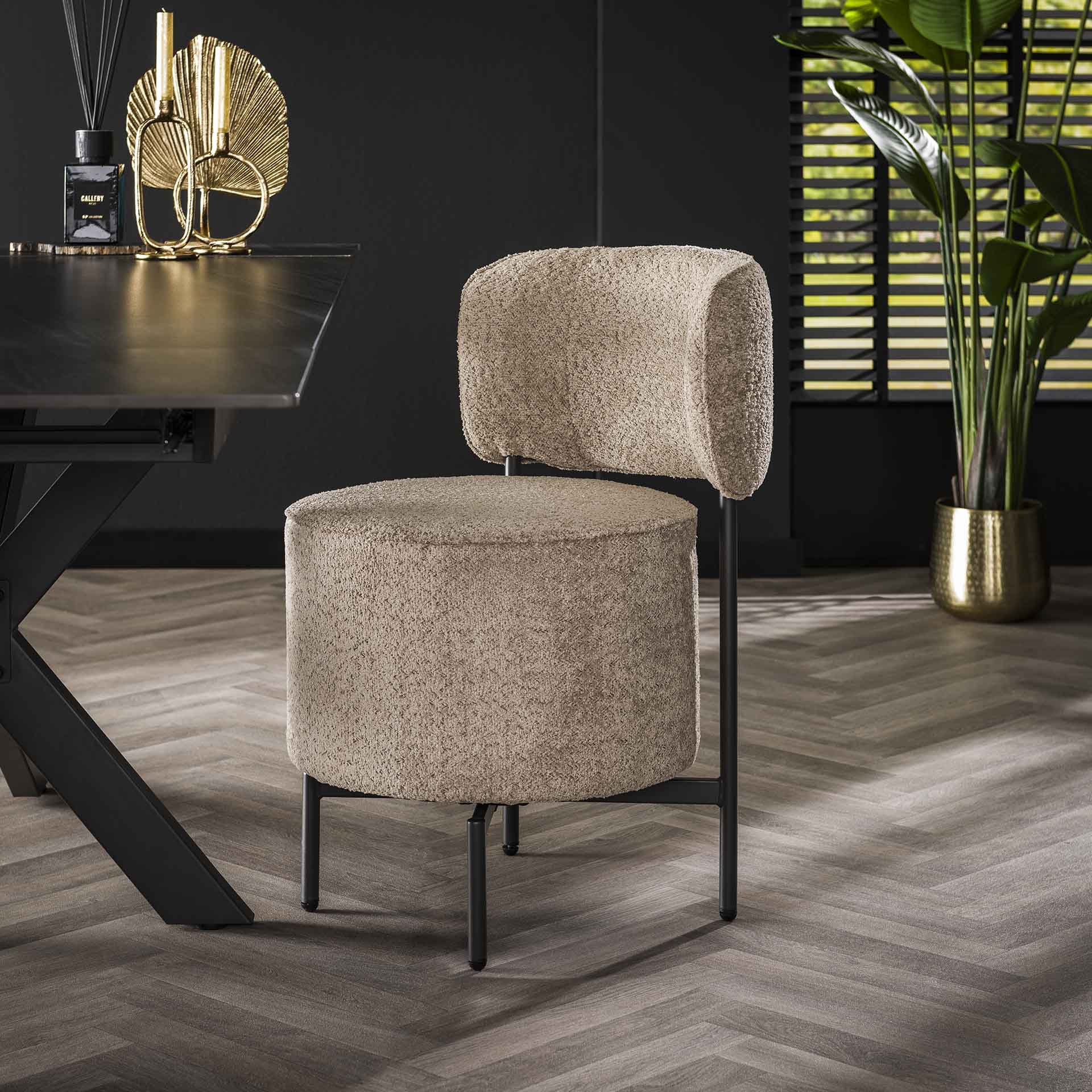 Stuhl – Soma Modern – Boucle sandfarbe