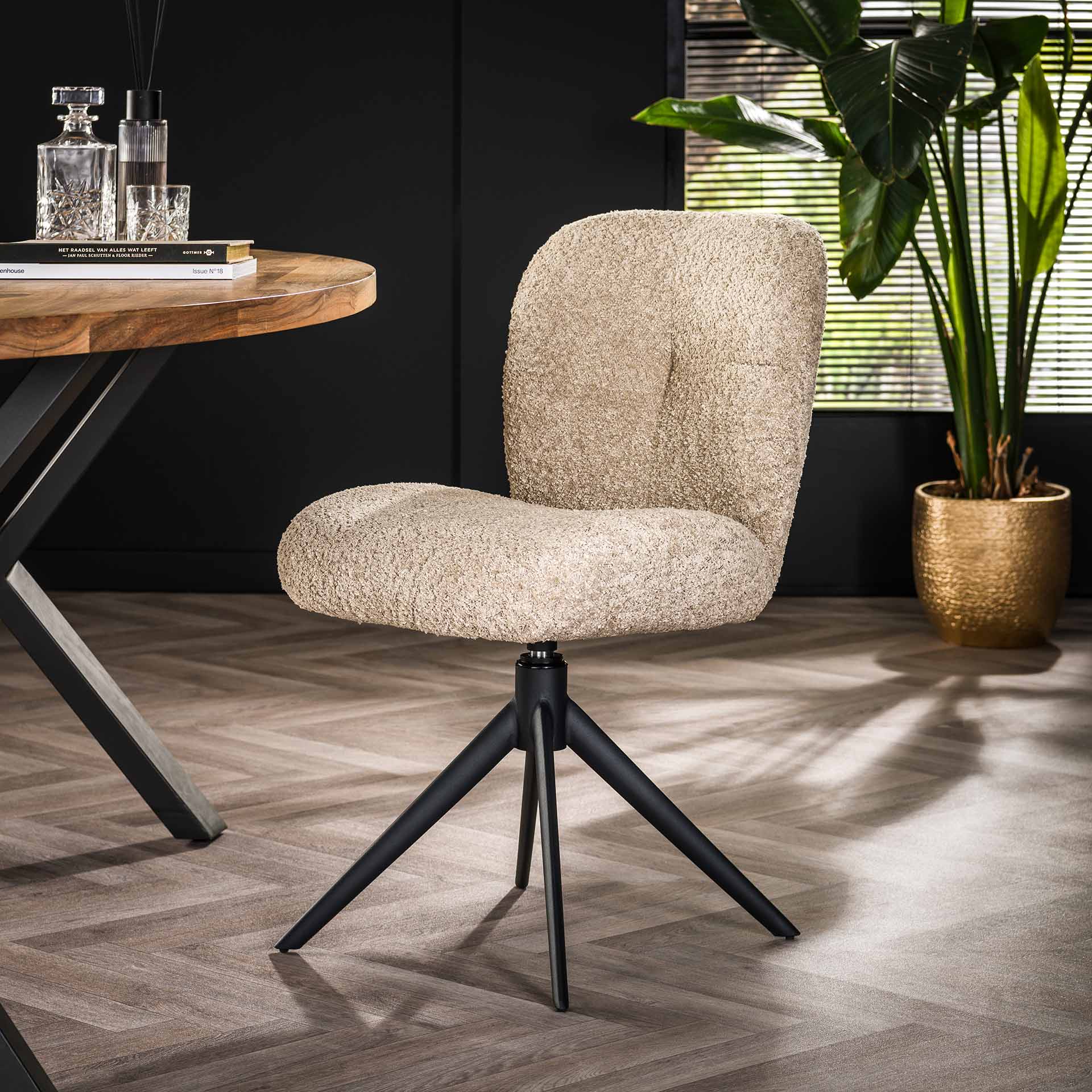 Stuhl – Modena Classic – Boucle sandfarbe