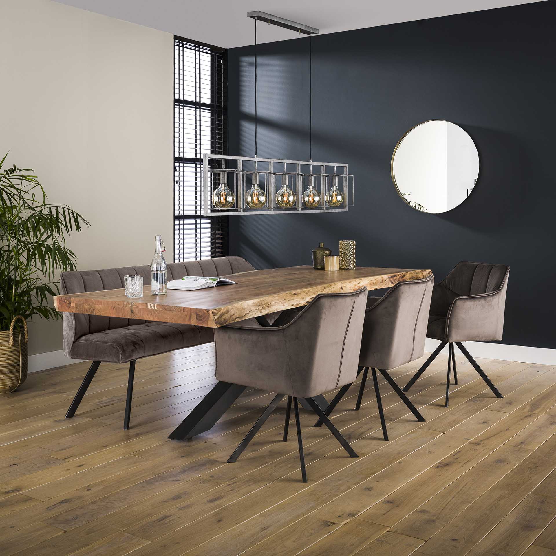 Stuhl – Aureo Prime – Anthrazit velvet