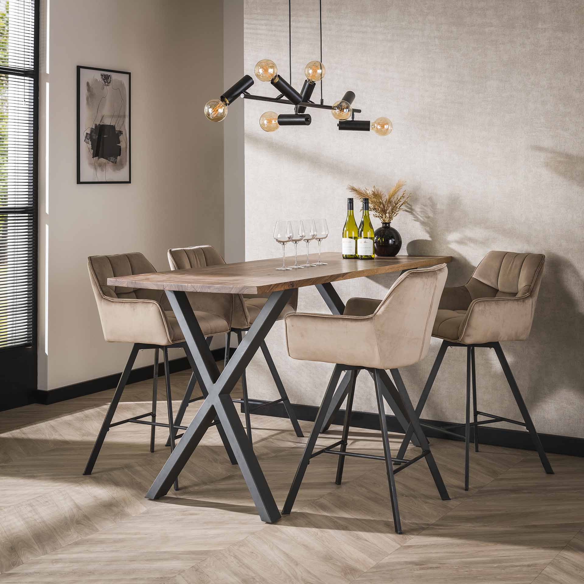 Stuhl – Vesta Classic – Champagner velvet