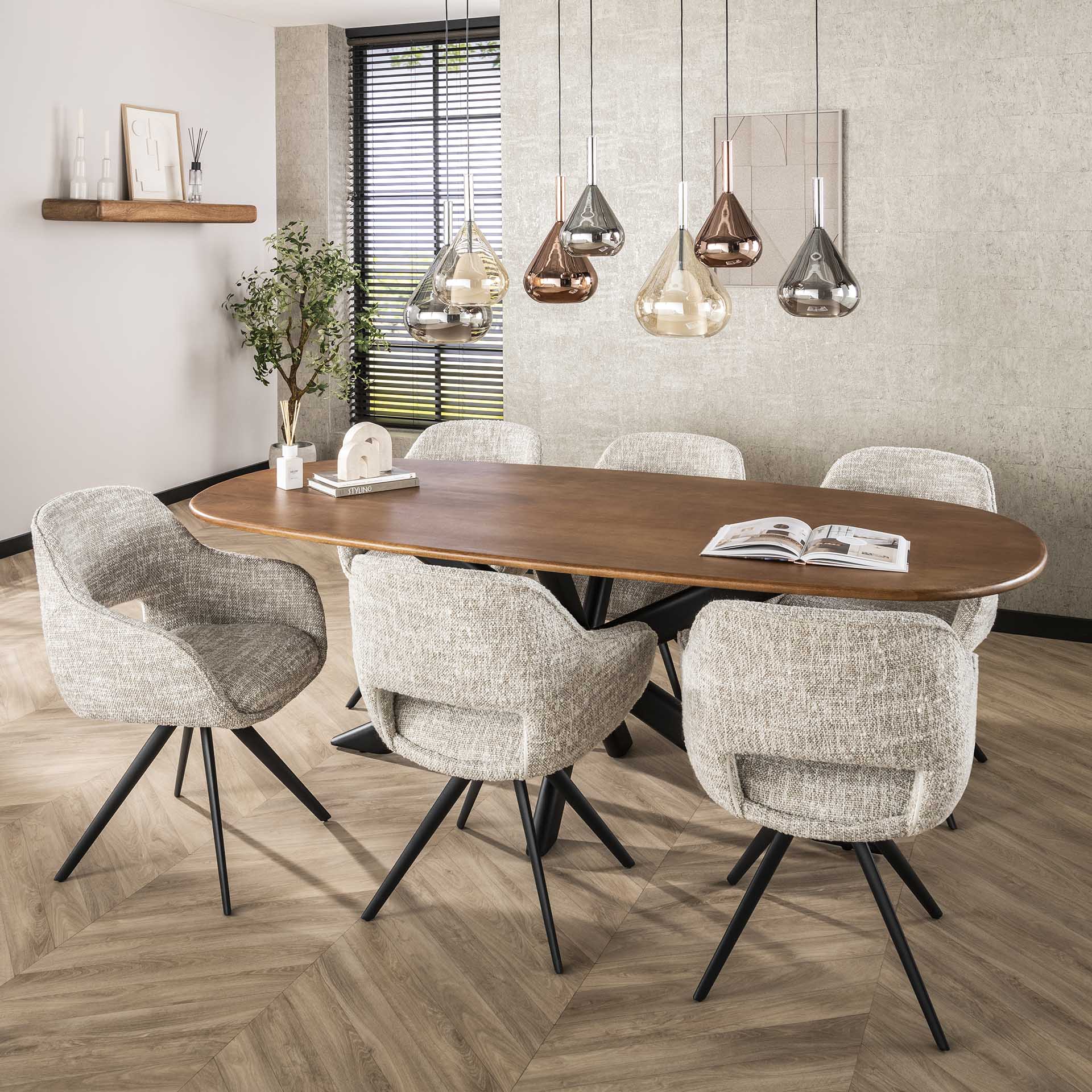 Stuhl – Forma Grace – Creme-grau