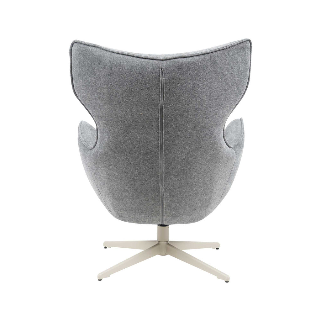 Sessel Jenny Anthrazit – Komfortabler Drehsessel mit Metallfuß, 76 x 78 x 102 cm, modernes Design