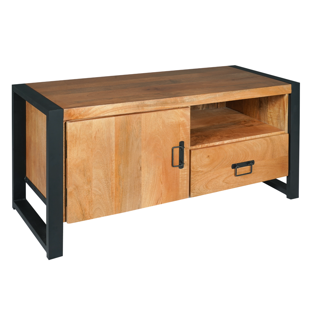 TV-Schrank Boaz 110 cm | Eine Tür und offenes Fach
