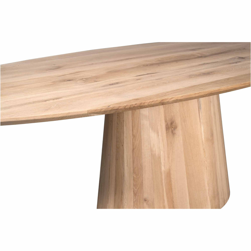 Ovaler Esstisch Verona – Natur-Eiche, 210 x 110 x 76 cm