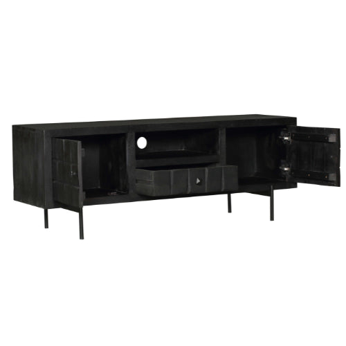 TV-Möbel Brandy Schwarz | 150 cm