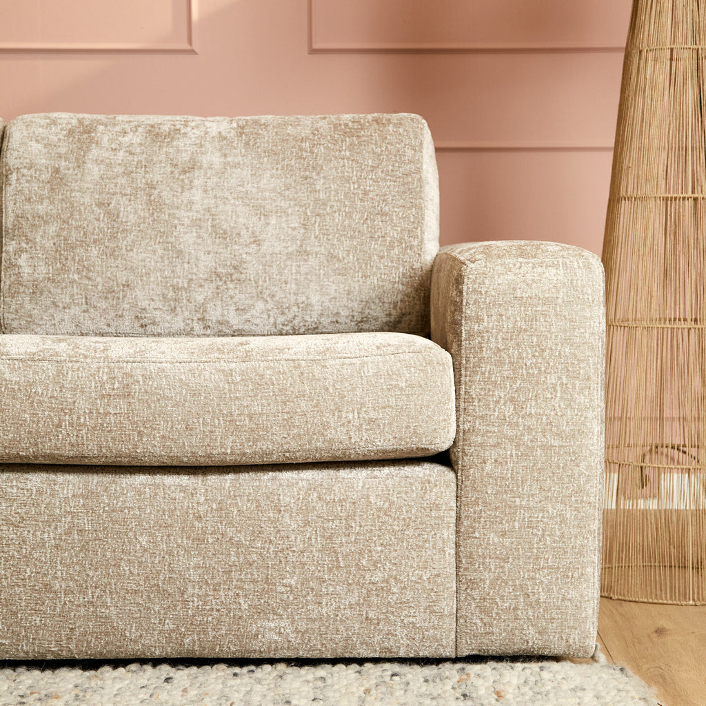 MeinLieblingsplatz Sofa Veronika Beige 2,5-Sitzer mit Recamiere links 264x192x84 cm – modernes Ecksofa & hoher Sitzkomfort