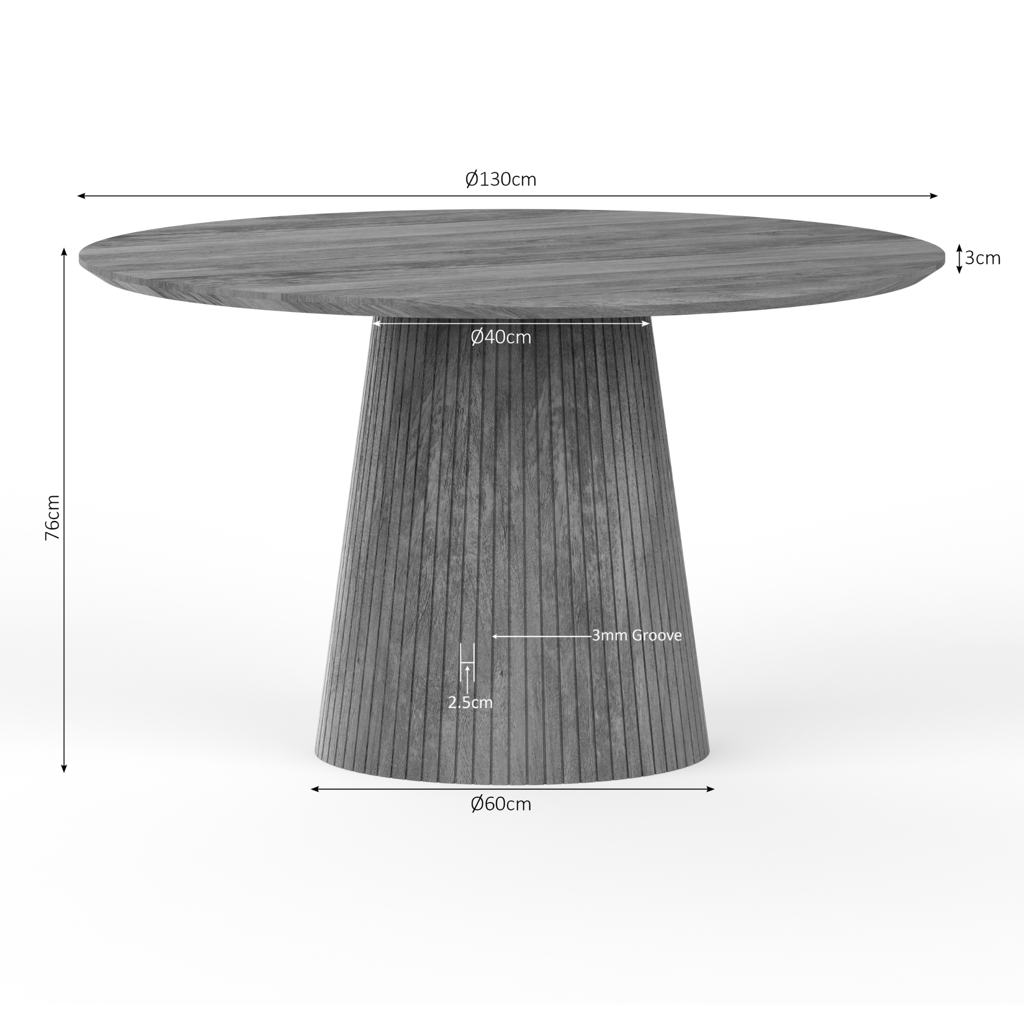 Esstisch Solana | 130 cm | Naturfarben